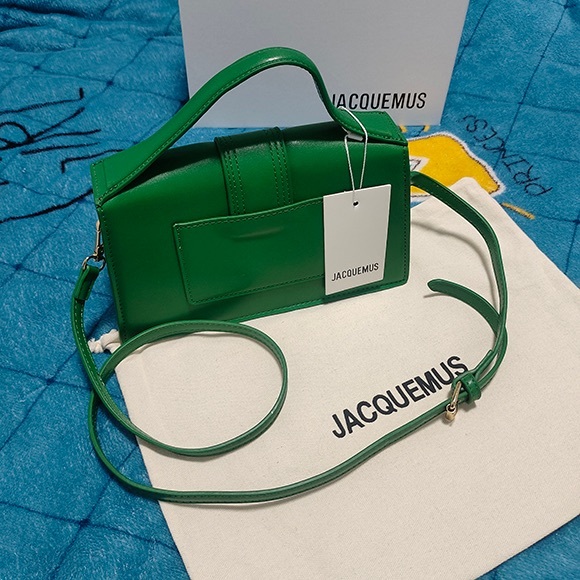 Jacquemus Green Leather Crossbody Bag - Picture 2 of 7